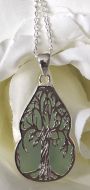 Gourd Shaped Tree of Life Jade Pendant