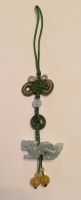 Jade dragon tassel (one)