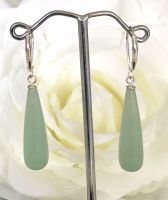 Jade Long Teardrop Earrings