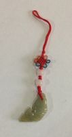 Tassel with 25mm jade ﬁsh