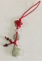 Tassel with 15mm jade turtle